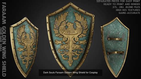 Dark Souls Faraam Full Armor with Shield and Sword for Cosplay 3D Model Collection 3D printable ...