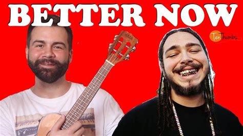 Better Now - Post Malone - Easy Ukulele Tutorial With Play-along - YouTube