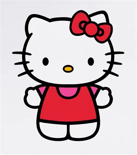 Hello Kitty Pink Dress Hands Hug Illustration – Stock Editorial Photo ...