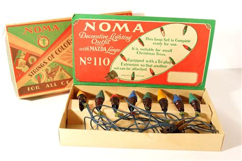 Vintage / Antique NOMA Christmas Lights in Original Box