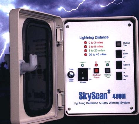 Lightning Detection and Early Warning System detects lightning from 40 ...