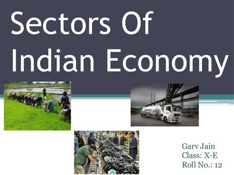 Sectors of Indian Economy