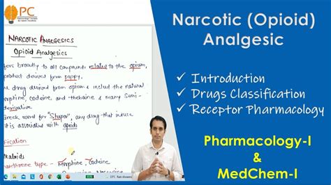 Narcotic (Opioid) Analgesics: Drug Classification, Mechanism of Action ...