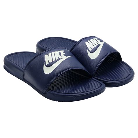 Nike Benassi JDI Slides For Men - Midnight Navy - Windchill - 343880 ...