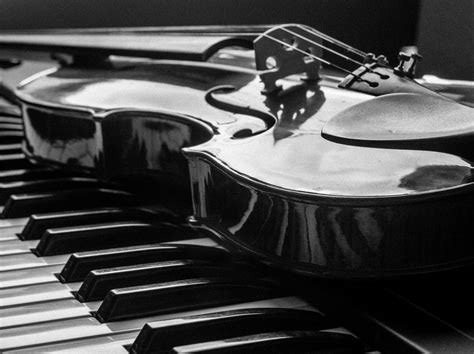 Piano and violin black and white photography. Magic sounds! | Violin, Piano, Piano photography