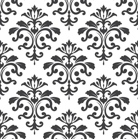 Premium Vector | Damask pattern vector