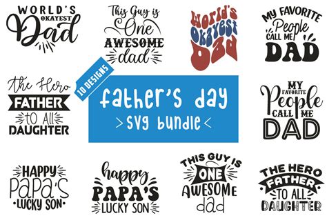 Father's Day SVG Bundle,Dad Quotes Svg Graphic by Svg Box · Creative ...