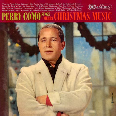 Perry Como Sings Merry Christmas Music - RCA Camden Cover