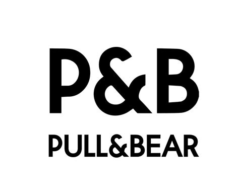 Pull And Bear Brand Logo With Name Black Symbol Clothes Design Icon ...