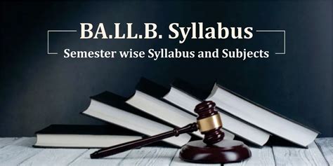 BA LLB Syllabus – Semester wise Syllabus and Subjects