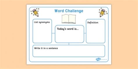 Challenge Worksheets