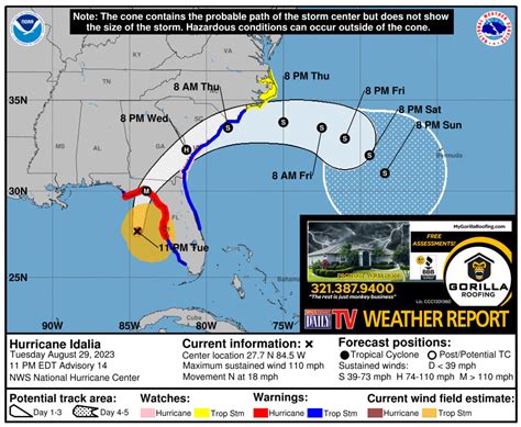 Hurricane Idalia to Become Category 4 Hurricane When It Makes Landfall on Florida's Gulf Coast ...