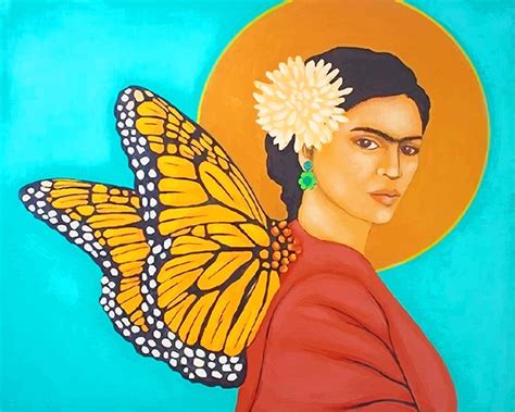 Butterfly Frida Kahlo Paint By Numbers - Numeral Paint Kit