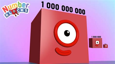 Numberblocks Cube Comparison 1 vs 1,000,000,000 Billion HUGE Numberblocks Comparison - YouTube