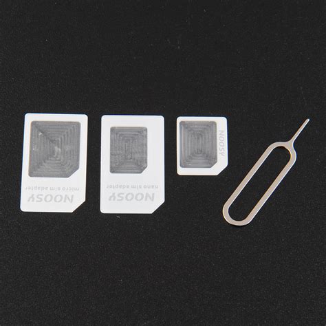 Nano SIM to Micro Standard SIM Card Adapter Converter for iPhone 5 4 4S ...