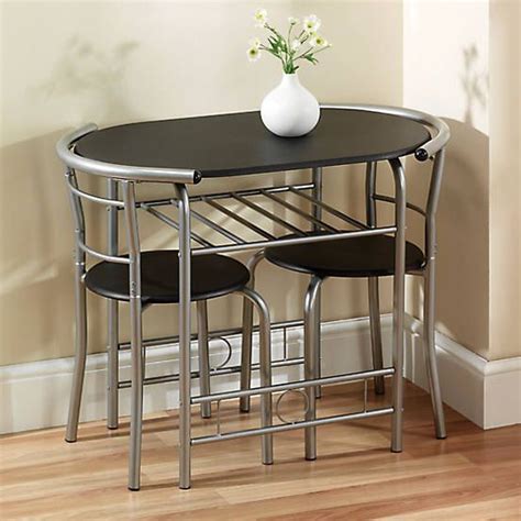 Compact Space Saving Table & 2 Chairs Dining Set by Kaleidoscope | Look Again | Small kitchen ...