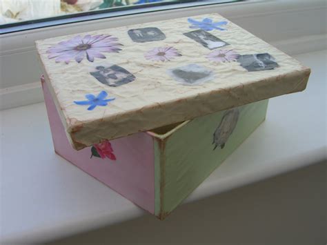 Blossom And Snowflakes: How to Decoupage a Box