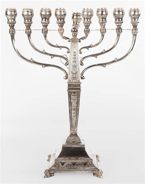 Sterling Silver Menorah | Cottone Auctions