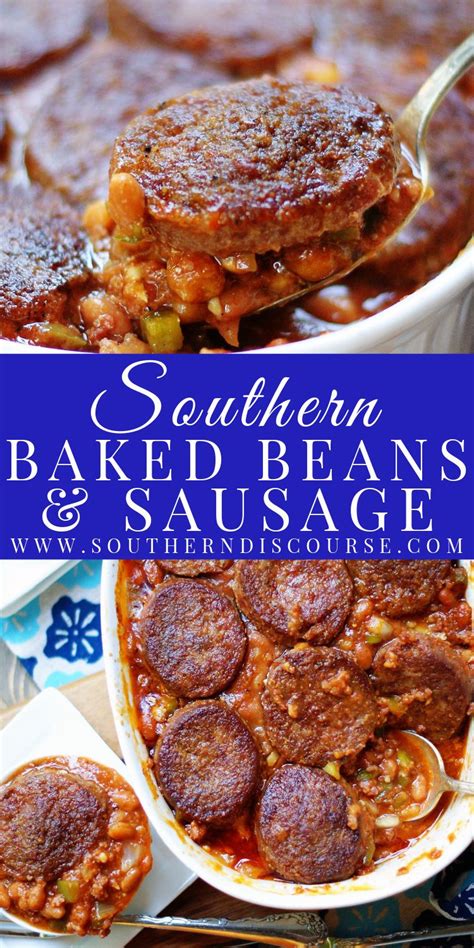 Southern Baked Beans & Ground Sausage | Beans and sausage, Baked beans ...