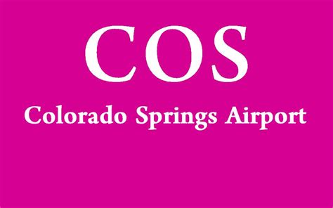 Colorado Springs Airport Code – Acronym Blog