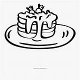 Outline Of Pancakes sketch template