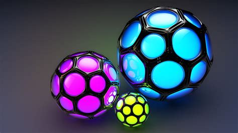 HD wallpaper: three assorted-color balls digital wallpaper, background ...