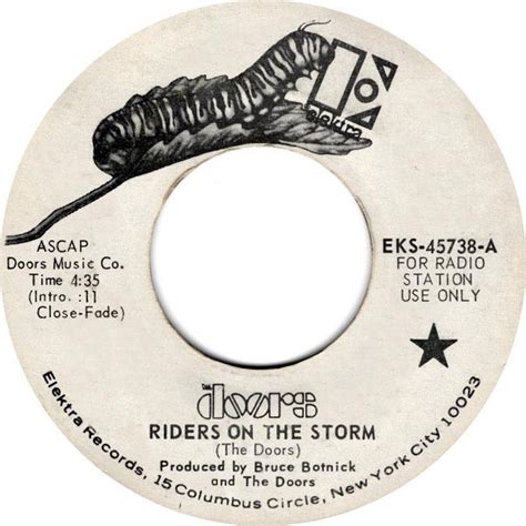 The Doors - Riders On The Storm (1971, Vinyl) | Discogs