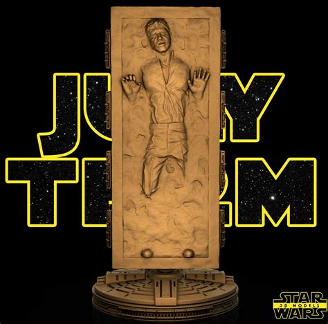 High Quality STL Printer Files Han Solo in Carbonite Fan - Etsy