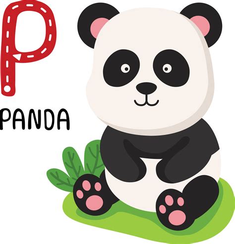 Illustration Isolated Animal Alphabet Letter P-Panda 10511946 Vector Art at Vecteezy