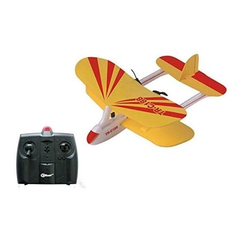 Remote Control RC Biplane Airplane RTF (Colors Vary) Remote Control Plane, Radio Control, Fly ...