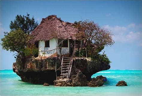 The Rock Restaurant in Zanzibar, Tanzania