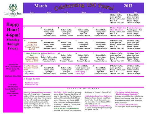 What To Do In Mount Dora: Events & Happenings for March @ Lakeside Inn ...