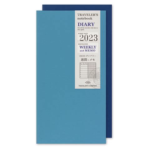 TRAVELER'S 2023 Notebook Refill Weekly + Memo – WRITER Stationery Store