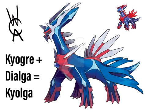 Kyolga - Legendary Pokemon Fusion by 1999olympian on DeviantArt