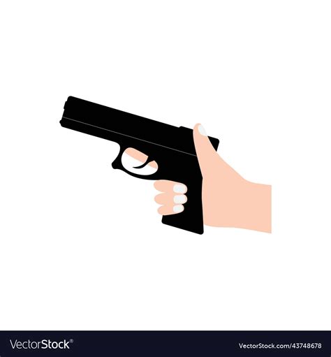 Handgun logo Royalty Free Vector Image - VectorStock