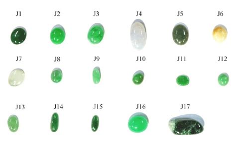 Seventeen jade samples | Download Scientific Diagram