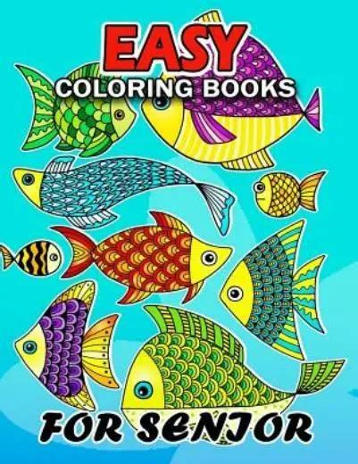 EASY COLORING BOOKS for Senior: Flowers and Animals Coloring Book Easy ...