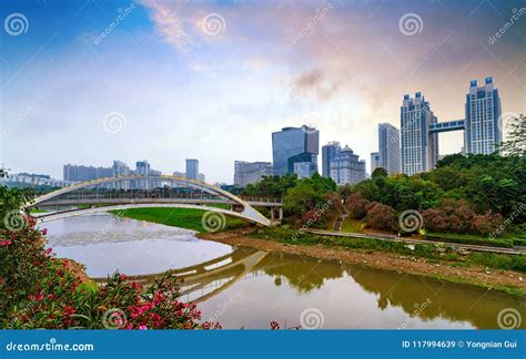 China Nanning cityscape stock image. Image of commercial - 117994639