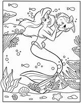 Ariel The Little Mermaid And Eric Coloring Pages sketch template