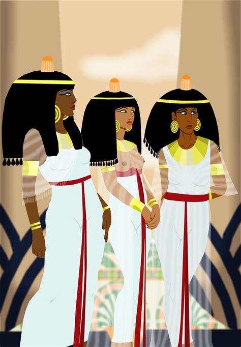 Noblewomen | Egyptian art, Ancient egyptian art, Egyptian drawings