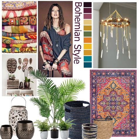 Bohemian Mood Interior Design Mood Board by EMa | Style Sourcebook