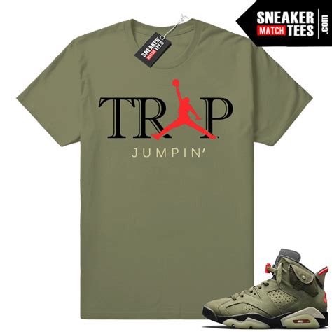 Sneaker shirt outfit match Travis Scott 6s | Jordan Sneaker Match Shop