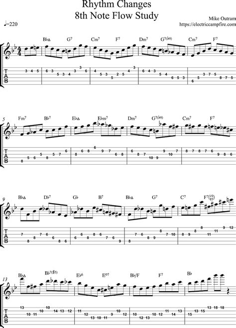 Rhythm Changes Flow Etude - ElectricCampfire.com - Creative Jazz Guitar ...