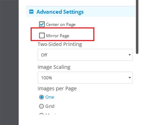 Solved: Mirror Printing - HP Support Community - 6271312