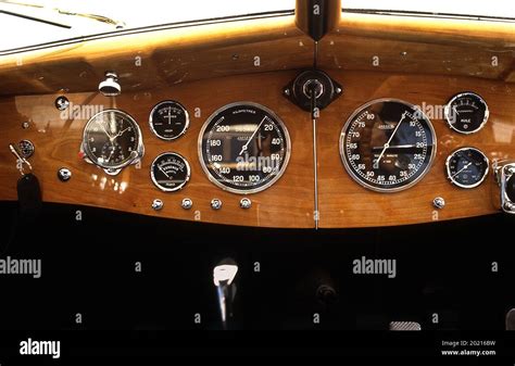 Interior of the Bugatti Type 57 SC Atlantic 1938. Part of the Ralph Lauren collection Stock ...