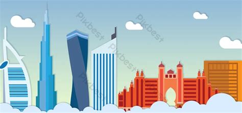 Blue City Building Cartoon Background | PSD Free Download - Pikbest