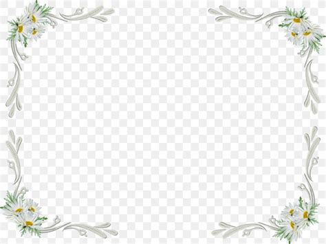 White Flowers Frame Clip Art, PNG, 900x675px, White Flowers Frame ...