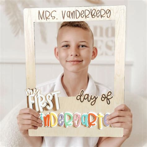 Personalized Teacher Classroom Interchangeable Photo Frame, Back To School Photo Prop