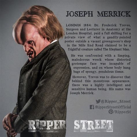 Joseph Merrick - Joseph Drake | Joseph merrick, Ripper street, Human ...