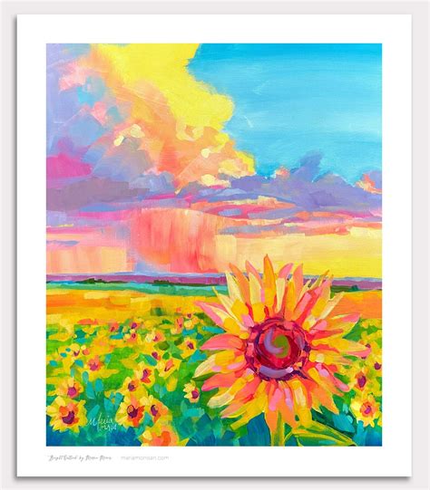 Sunflower Wall Art Kansas Art Print Farmhouse Wall Art | Etsy